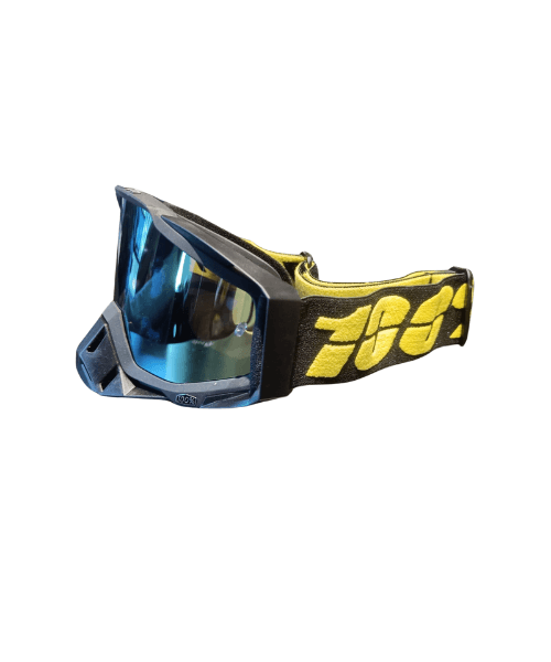 100% Goggle Black with Iridum Yellow Visor