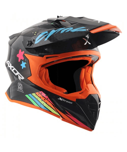 Axor X-CROSS X2 Off Road Helmet – Black Grey ₹5,980