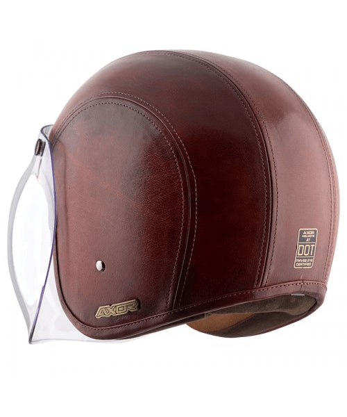 Axor Retro Jet Leather Congo Helmet – Coniac Dark ₹5,903