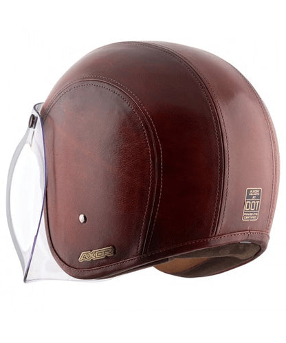 Axor Retro Jet Leather Congo Helmet – Coniac Dark ₹5,903