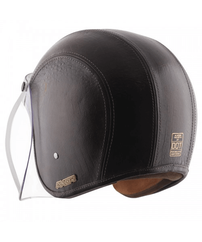 Axor Retro Jet Leather Legend Helmet – Coco Dark ₹5,903