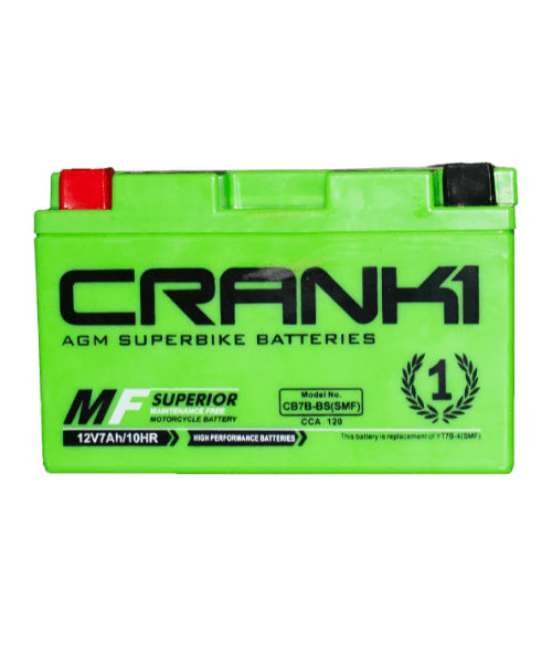 Crank1 Battery For Suzuki DR-Z400, E, S, SM-2000 TO 2019-CB7B-BS ₹8,400