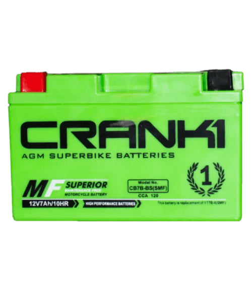 Crank1 Battery – CB7B-BS (SMF) ₹8,400