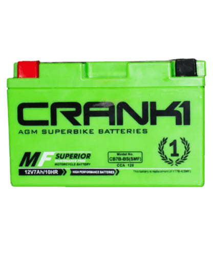 Crank1 Battery – CB7B-BS (SMF) ₹8,400