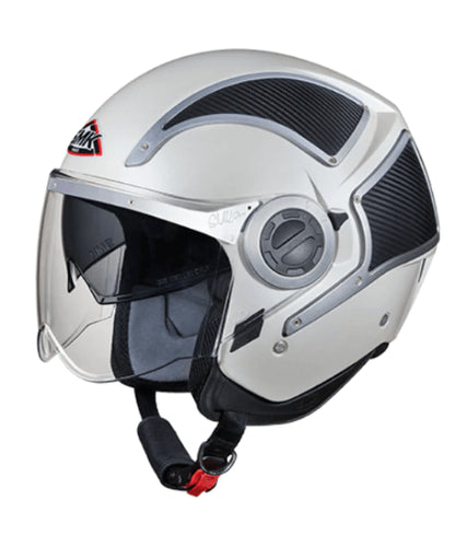 SMK Phoenix GL1CA Pearl White Helmet ₹3,300