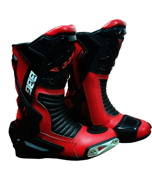 BBG Calf Riding Boots – Black Red ₹12,450