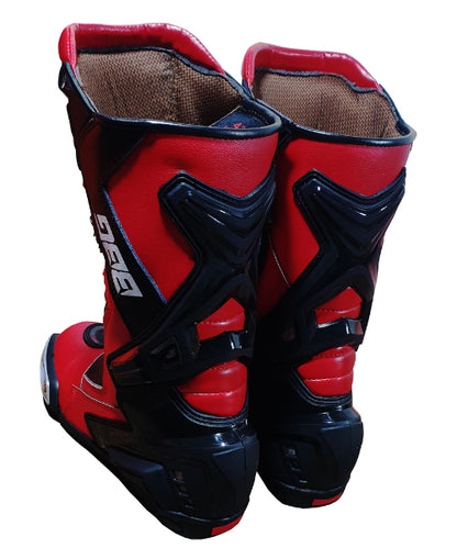 BBG Calf Riding Boots – Black Red ₹12,450