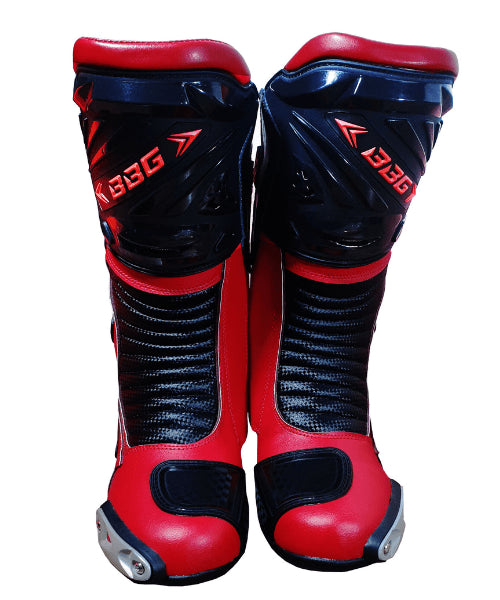 BBG Calf Riding Boots – Black Red ₹12,450