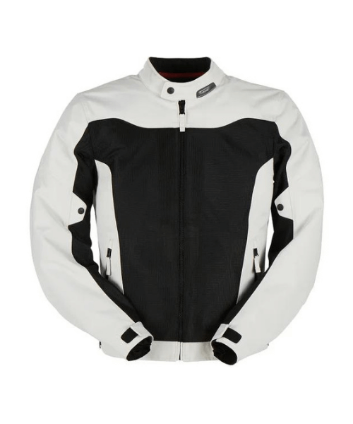 Furygan Genesis Mistral Evo 3 Riding Jacket – Pearl White Black ₹11,499