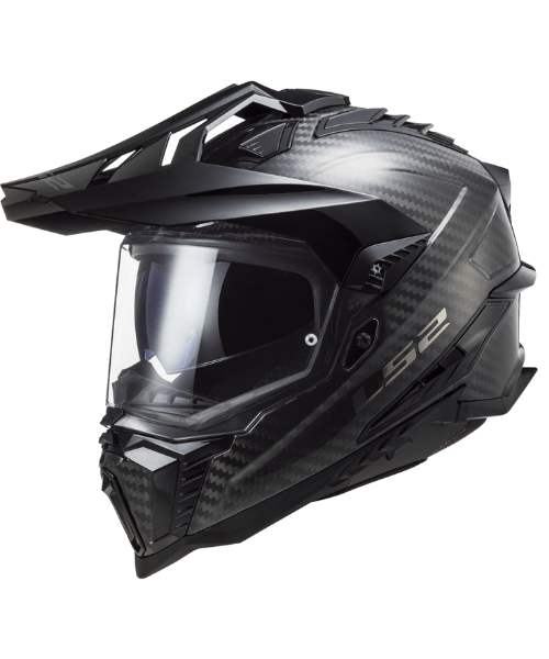 LS2 MX701 C Explorer Carbon Helmet – Solid Gloss Black ₹33,999