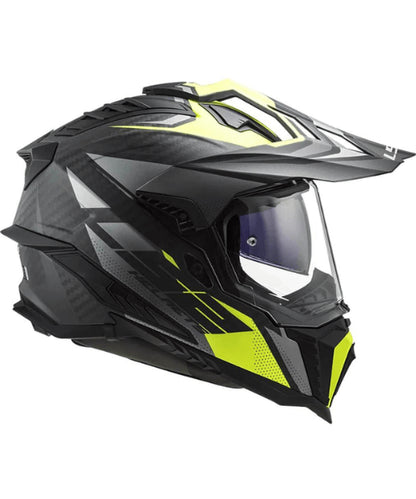 LS2 MX701 C Explorer Focus Carbon Helmet – Matt Titanium Hi-Viz Yellow ₹33,999