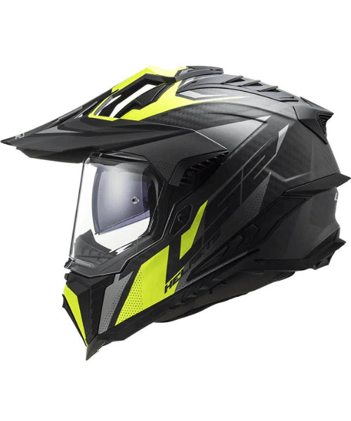 LS2 MX701 C Explorer Focus Carbon Helmet – Matt Titanium Hi-Viz Yellow ₹33,999