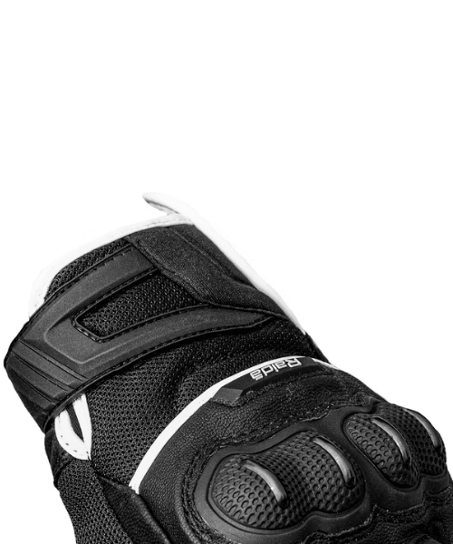 Raida AirWave Motorcycle Riding Gloves – Black White ₹3,350