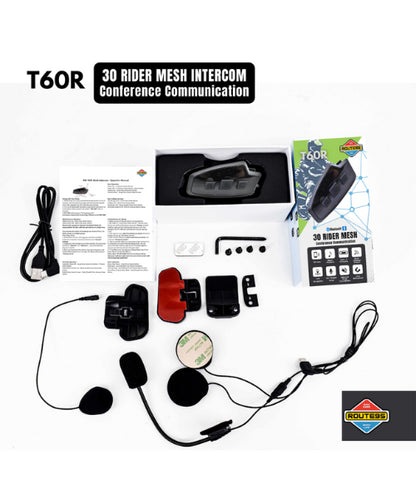 Route95 T60R Mesh HD Universal Intercom and Bluetooth Headset for Helmet ₹10,499