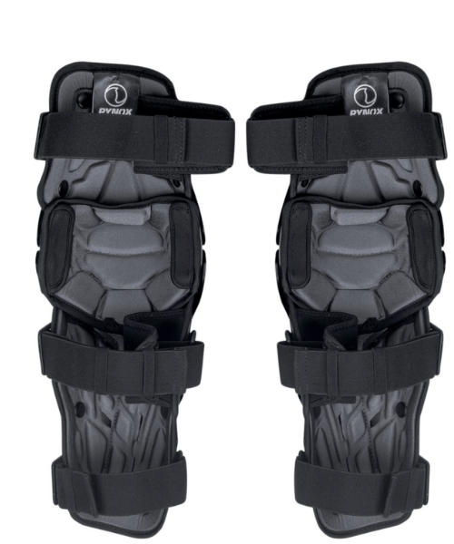 Rynox Bastion Bionic Knee Guards – Black Red ₹4,350