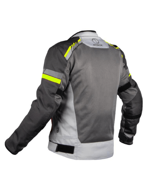 Rynox Air GT 4 Motorcycle Riding Jacket – Grey Hi Viz Green ₹6,950