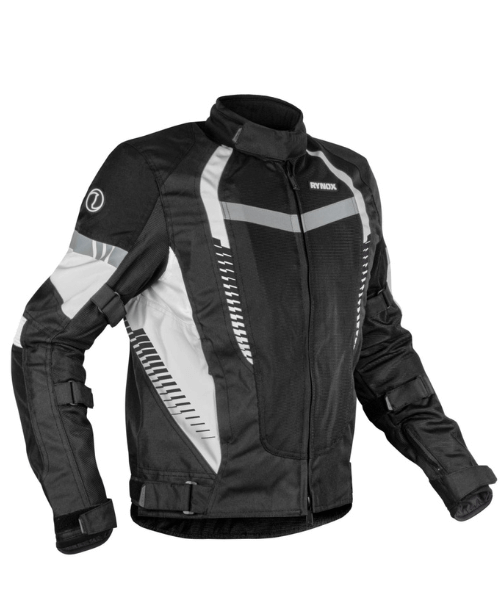 Rynox Tornado Pro 4 Riding Jacket – Black White ₹8,950