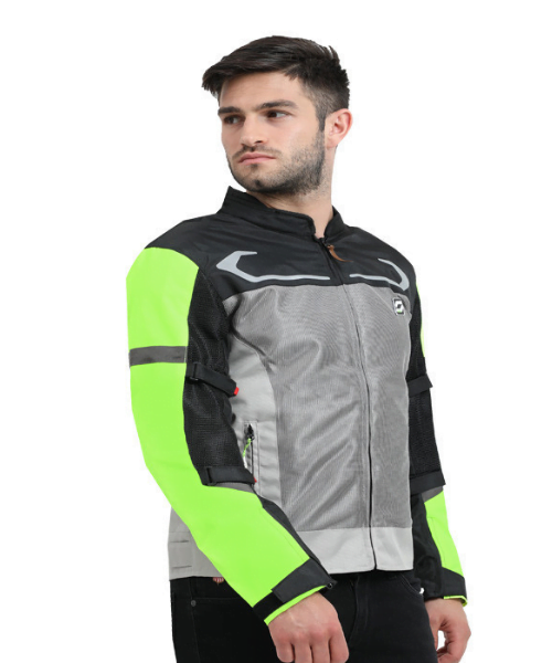 Solace Air-X Motorcycle Riding Jacket L2 – Neon ₹5,999