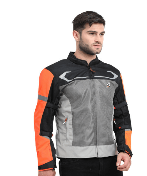 Solace Air-X Motorcycle Riding Jacket L2 – Orange ₹5,999