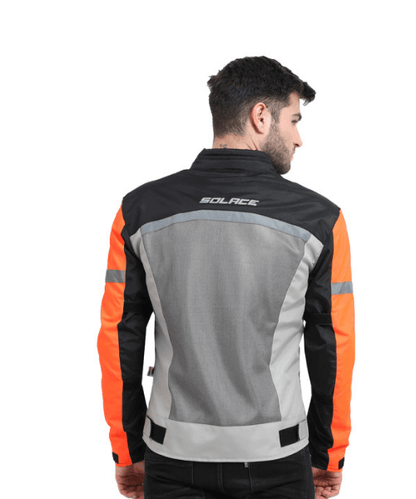 Solace Air-X Motorcycle Riding Jacket L2 – Orange ₹5,999