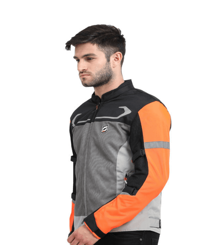 Solace Air-X Motorcycle Riding Jacket L2 – Orange ₹5,999