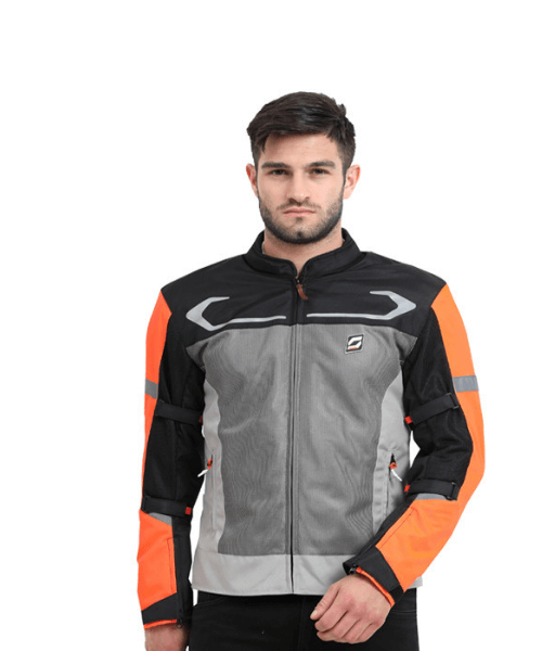 Solace Air-X Motorcycle Riding Jacket L2 – Orange ₹5,999