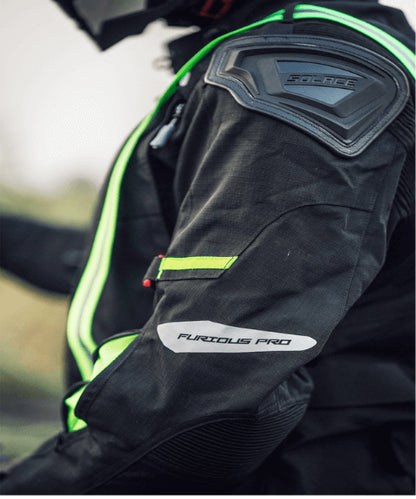 Solace Furious Pro Touring Jacket – Black ₹17,500