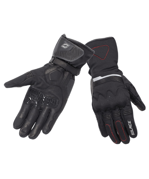 Solace Saga Waterproof Riding Gloves – Black ₹4,250