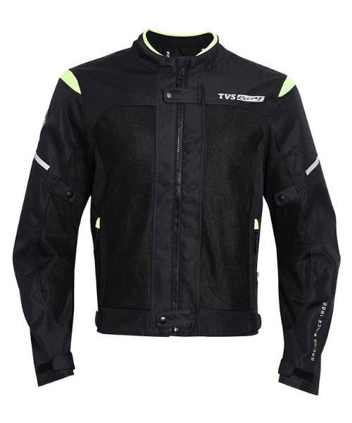 TVS Racing Riding Jacket – Asphalt – Neon ₹4,850