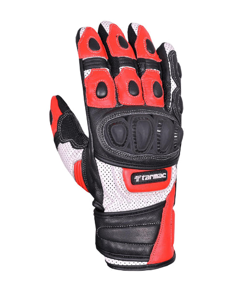 Tarmac Swift Motorcycle Riding Gloves – Black White Red ₹1,999