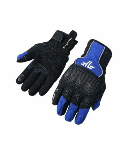 Tarmac Tex Riding Gloves – Black Blue ₹1,499