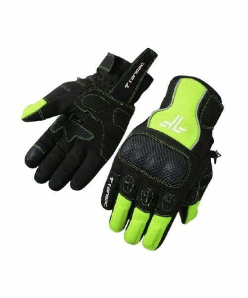 Tarmac Tex Riding Gloves – Black Green  ₹1,499