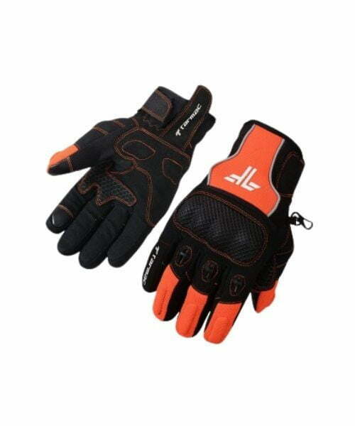 Tarmac Tex Riding Gloves – Black Orange ₹1,499