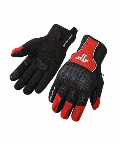 Tarmac Tex Riding Gloves – Black Red ₹1,499