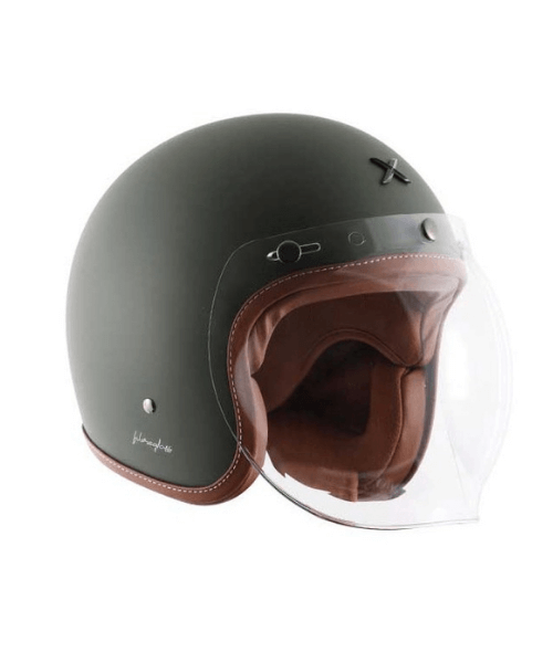 Axor Retro Jet Dull Battle Green Helmet ₹2,680