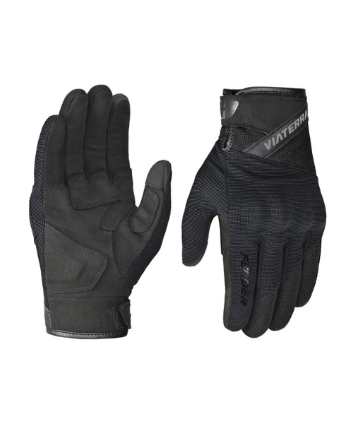 Viaterra Fender Daily Use Motorcycle Gloves – Black ₹1,799