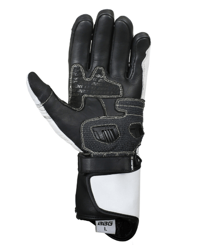 BBG Racer Riding Gloves – White ₹4,650